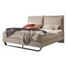 HASENA Boxspringbett Celina sand mit Kissen Kufe Metall schwarz 140x200