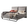 HASENA Boxspringbett Celina grey mit Kissen Kufe Metall schwarz 140x200