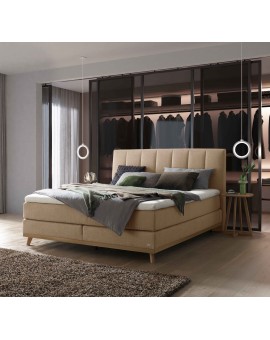 Teaser Foto HASENA Boxspringbett Stefania sand Holz Eiche bright 200x200