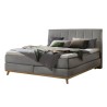HASENA Boxspringbett Stefania steel Holz Eiche bright 200x200
