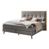 HASENA Boxspringbett Marisol grey Holz Eiche bright 180x200