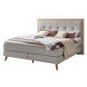 HASENA Boxspringbett Marisol light grey Holz Eiche bright 200x200