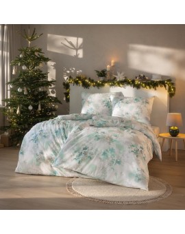 Teaser Foto ESTELLA Kuschelflanell Bettwäsche Frosted Flowers 135x200