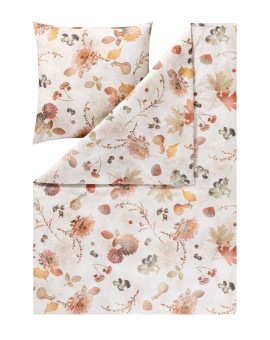 Teaser Foto ESTELLA Kuschelflanell Bettwäsche Autumn Foliage 135x200