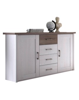 Teaser Foto VAJA Sideboard Kommode Luca Pinie Nachbildung weiß, trüffel