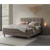 HASENA Boxspringbett Reina grey Füße Eiche bright 180x200