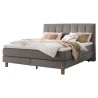 HASENA Boxspringbett Reina grey Füße Eiche bright 180x200