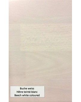 HASENA Wood Line Bett Wandpaneel Sogno L Füße Vilo Buche weiß 160x200, 