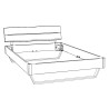 HASENA Lounge Schwebebett Fossoli 25 Wildeiche natur 140x200