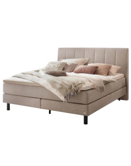Teaser Foto HASENA Boxspringbet Donna sand Metallfüße schwarz 140x200