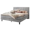 HASENA Boxspringbett Donna light grey Metallfüße schwarz 200x200