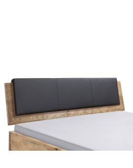 Teaser Foto Retourenrückläufer - Hasena Kopfteilpolster Ravo 516 notte Echtleder 160 cm