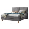 HASENA Boxspringbett Bonita mit Kissen grey Holz Eiche bright 200x200