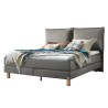 HASENA Boxspringbett Bonita mit Kissen steel Holz Eiche bright 160x200