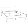 HASENA Lounge Designbett Locarno Wildbuche natur 180x220