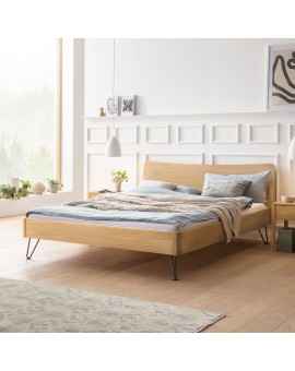 Teaser Foto HASENA Lounge Designbett Locarno Eiche bright 140x200