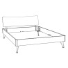 HASENA Lounge Designbett Locarno Eiche bright 140x210