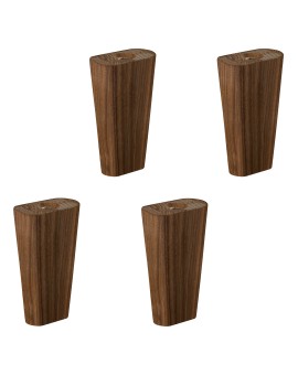 Teaser Foto HASENA Füße Sana 10 Nussbaum für Kommoden & Nachttische 4er Set