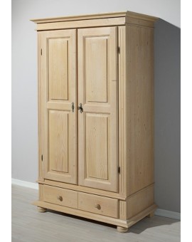 Teaser Foto Rustikaler Kleiderschrank Dielenschrank Fichte natur gewachst Rosner 138