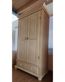 Teaser Foto Rustikaler Kleiderschrank Dielenschrank Fichte natur gewachst Rosner 138