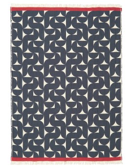 Teaser Foto EAGLE PRODUCTS Plaid Stockholm Bio-Baumwolle marine natur 130x180