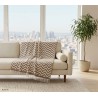 EAGLE PRODUCTS Plaid Oslo Bio-Baumwolle mittelbraun natur 130x180