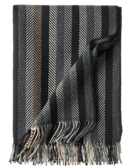 Produktabbildung EAGLE PRODUCTS Merino-Schurwoll Plaid Miami schwarz 140x195