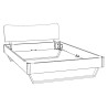 HASENA Lounge Schwebebett Tresali 25 Eiche bright 140x200
