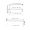 HASENA Lounge Schwebebett Tresali 25 Nussbaum 200x220
