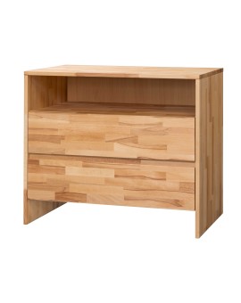 Produktabbildung HASENA Kommode Sideboard Ina 2 Schubladen und Fach Kernbuche (80)