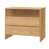 HASENA Kommode Sideboard Ina 2 Schubladen und Fach Eiche bright (74)