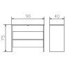 HASENA Kommode Sideboard Ina 2 Schubladen und Fach Wildeiche (99)