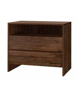 Produktabbildung HASENA Kommode Sideboard Ina 2 Schubladen und Fach Nussbaum (82)