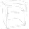 HASENA Oak Wild Nachttisch Bari Wildeiche natur (93)