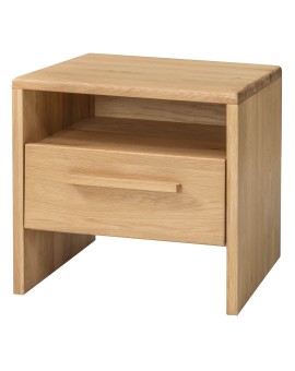 Produktabbildung HASENA Oak Bianco Nachttisch Calma mit Schublade Eiche bright (74)
