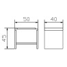 HASENA Oak Bianco Nachttisch Alma Eiche bright (74)