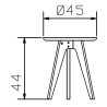 HASENA Oak Bianco Circo 44 Eiche Nachttisch Eiche bright (74)