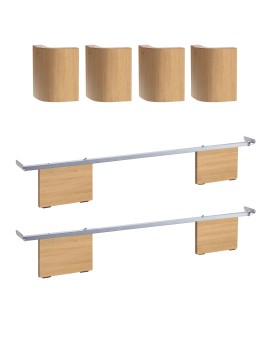 Produktabbildung HASENA Oak Bianco Füße Airo Schwebeoptik Eiche bright (74), Modul 18