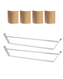 Produktabbildung HASENA Oak Bianco Füße Slitto Eiche bright (74), Modul 18