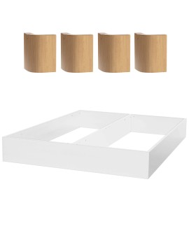 Produktabbildung HASENA Oak Bianco Practico-Ron Box Bettkasten schwarz, weiß Eiche bright (74)