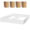 HASENA Oak Bianco Practico-Ron Box Bettkasten schwarz, weiß Eiche bright (74)
