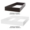 HASENA Oak Bianco Practico-Ron Box Bettkasten schwarz, weiß Eiche bright (74)