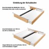 HASENA Oak Bianco Füße Lovie-Ron Box Stauraum Eiche bright (74), Modul 18