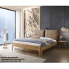 HASENA Oak Bianco Bett Stoffkopfteil Amy Füße Xylo Eiche bright (74)