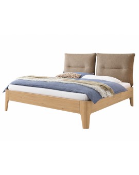 Produktabbildung HASENA Oak Bianco Bett Stoffkopfteil Amy Füße Xylo Eiche bright (74)