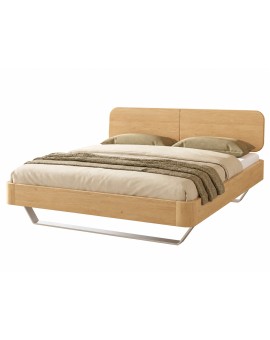 Produktabbildung HASENA Oak Bianco Schwebebett Moreno Metallkufen Eiche bright (74)