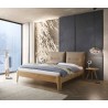 HASENA Oak Bianco Bett Stoffkopfteil Amy Füße Xylo Eiche bright (74)