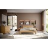 HASENA Oak Bianco Bett Moreno Füße Ronda Eiche bright (74)