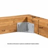 HASENA Oak Wild Balken Bettrahmen Peri 18