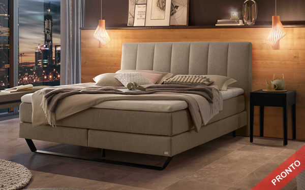 Hasena Ambra Sand Boxspring Pronto – iodormo